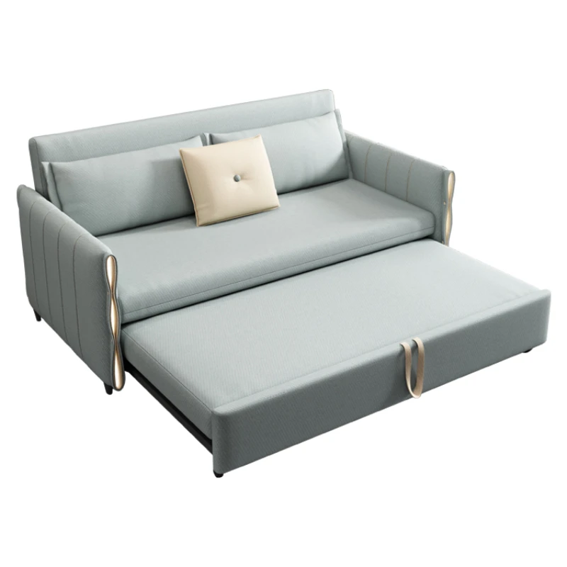 sofa cum bed Multifunction Collapsible Storage Dual Purpose Lazy Sofa Bed Fabric Combination Small Apartment Living