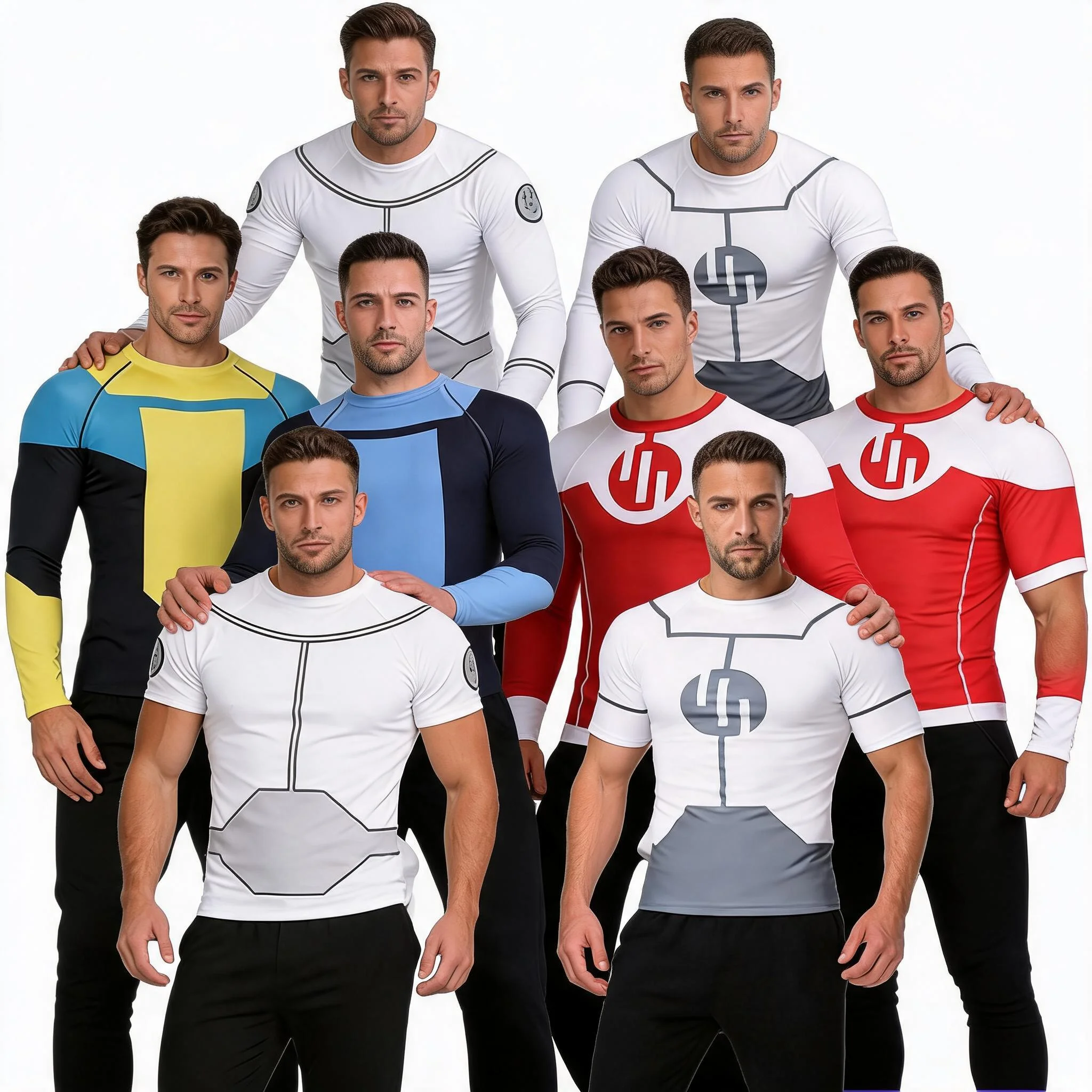 

Invincible Cosplay Costume Rash Guard Diving T Shirt Men BJJ Boxing MMA Clothing Summer Long Sleeve Swimsuit Women GYM T shirt