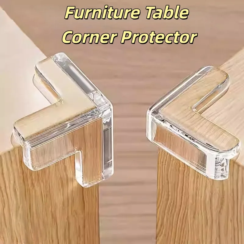 4Pcs Children Baby Safety Silicone Protector Table Corner Edge Protection Cover Children Anticollision Edge Guards