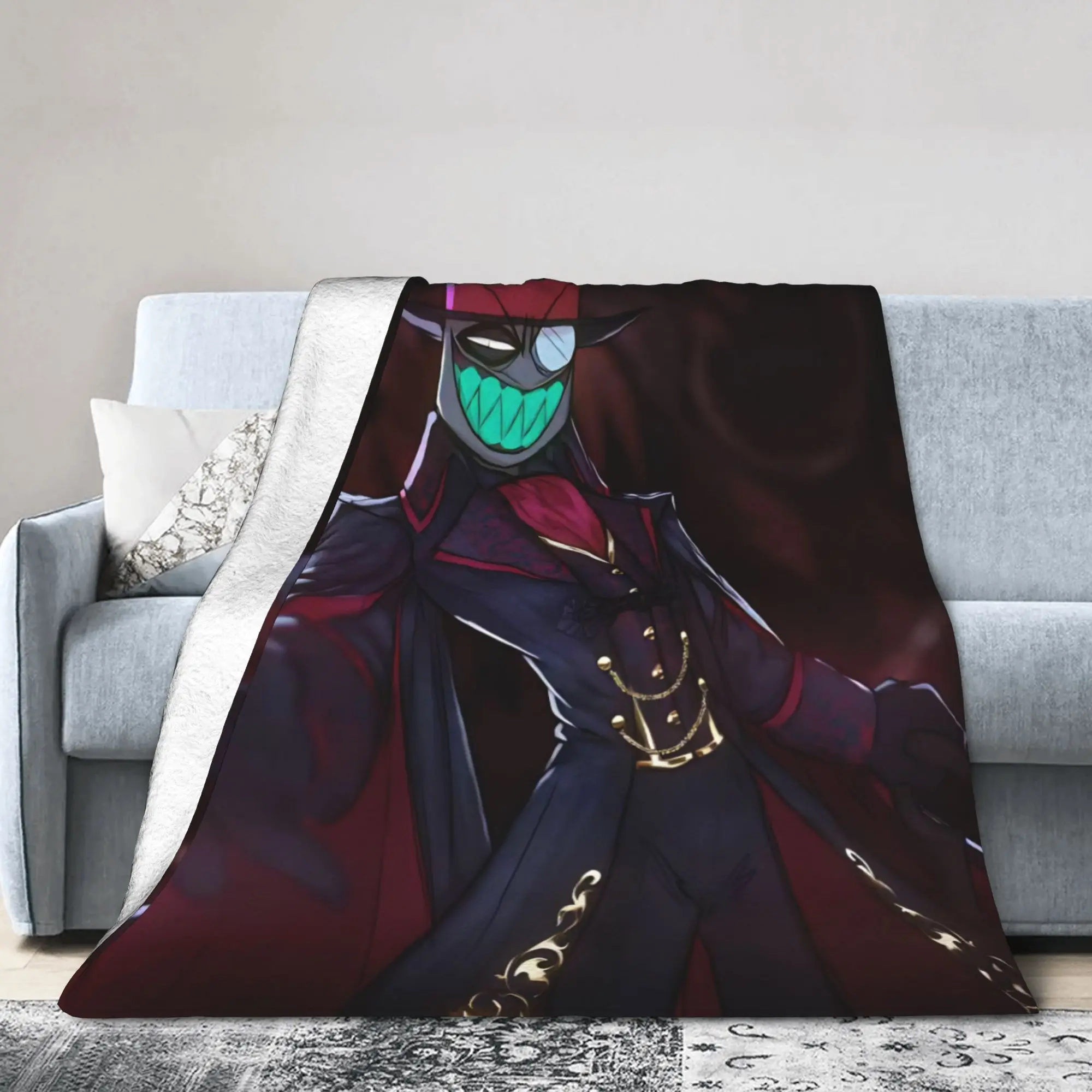 Comfortable Villainous Comdy Blanket Accessories Bed Decorative  Throw Blankets Super Warm Coral Fleece Plush for Outdoor