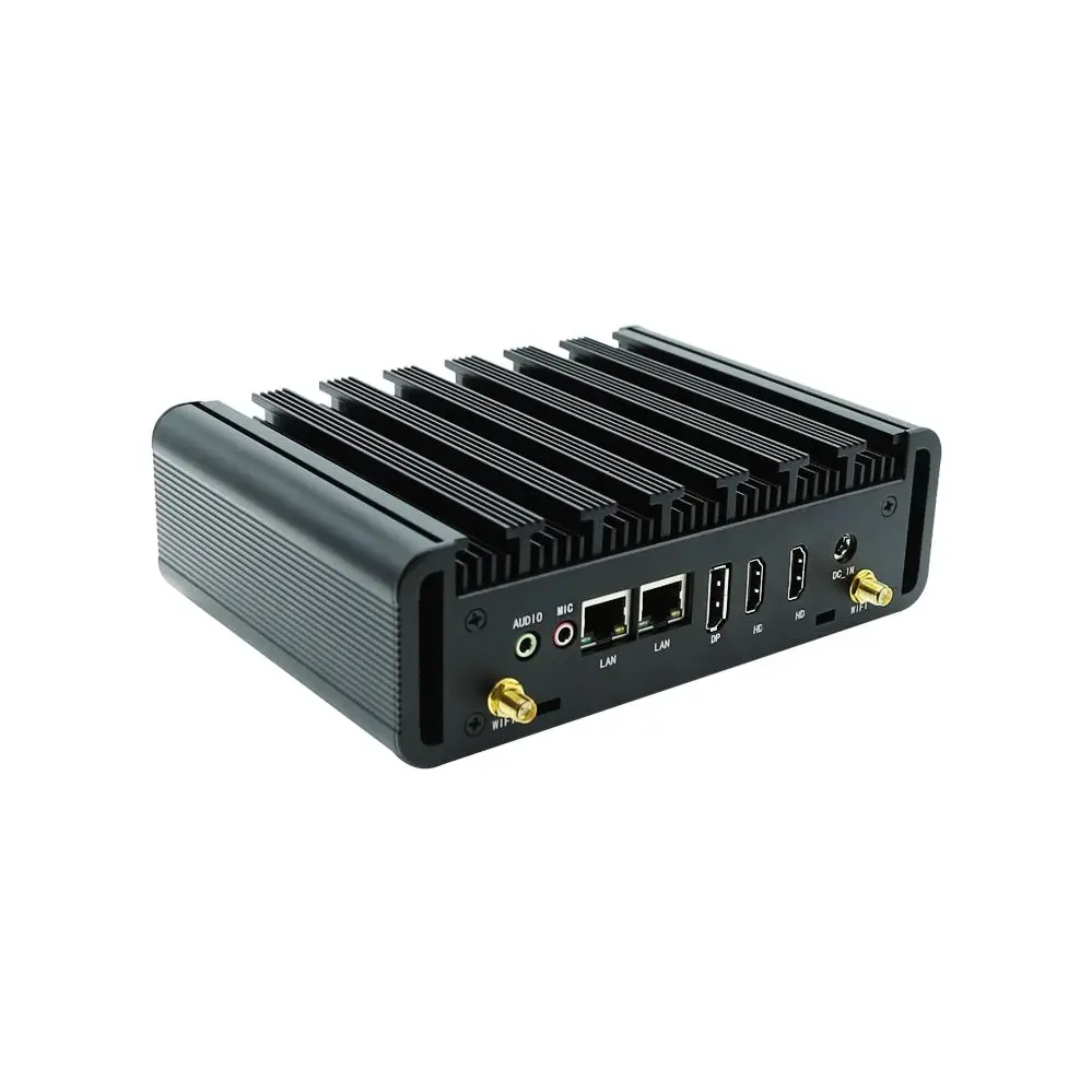 10th fanless pc intel core i7 10610u i5 10210u 10110u 2 linhas desktop mini computador barebone ac wifi htpc 4k hdmi dp rs232 com