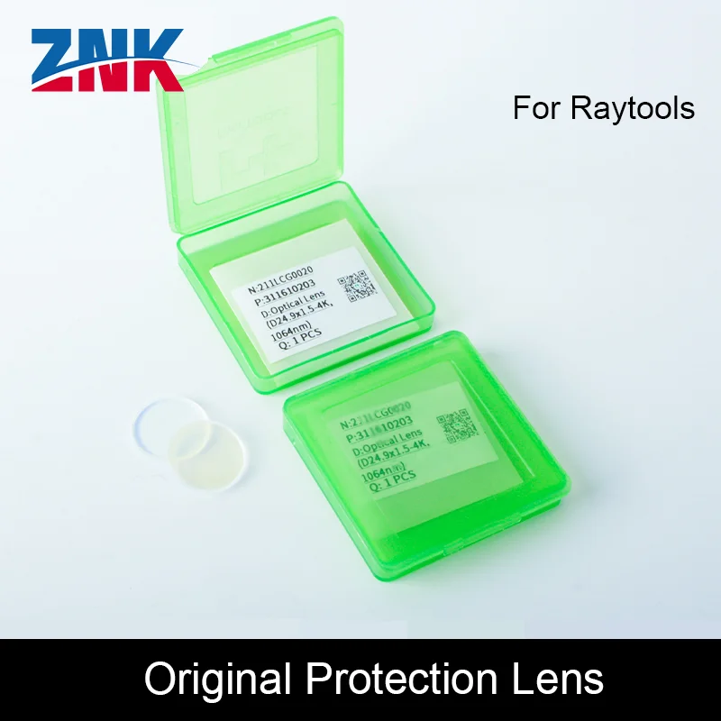 ZNK Raytools Lens Original Laser Protective Windows 18*2  27.9*4.1 30*5 37*7JGS1 1064nm Quartz Fused Silica BT210 BT240