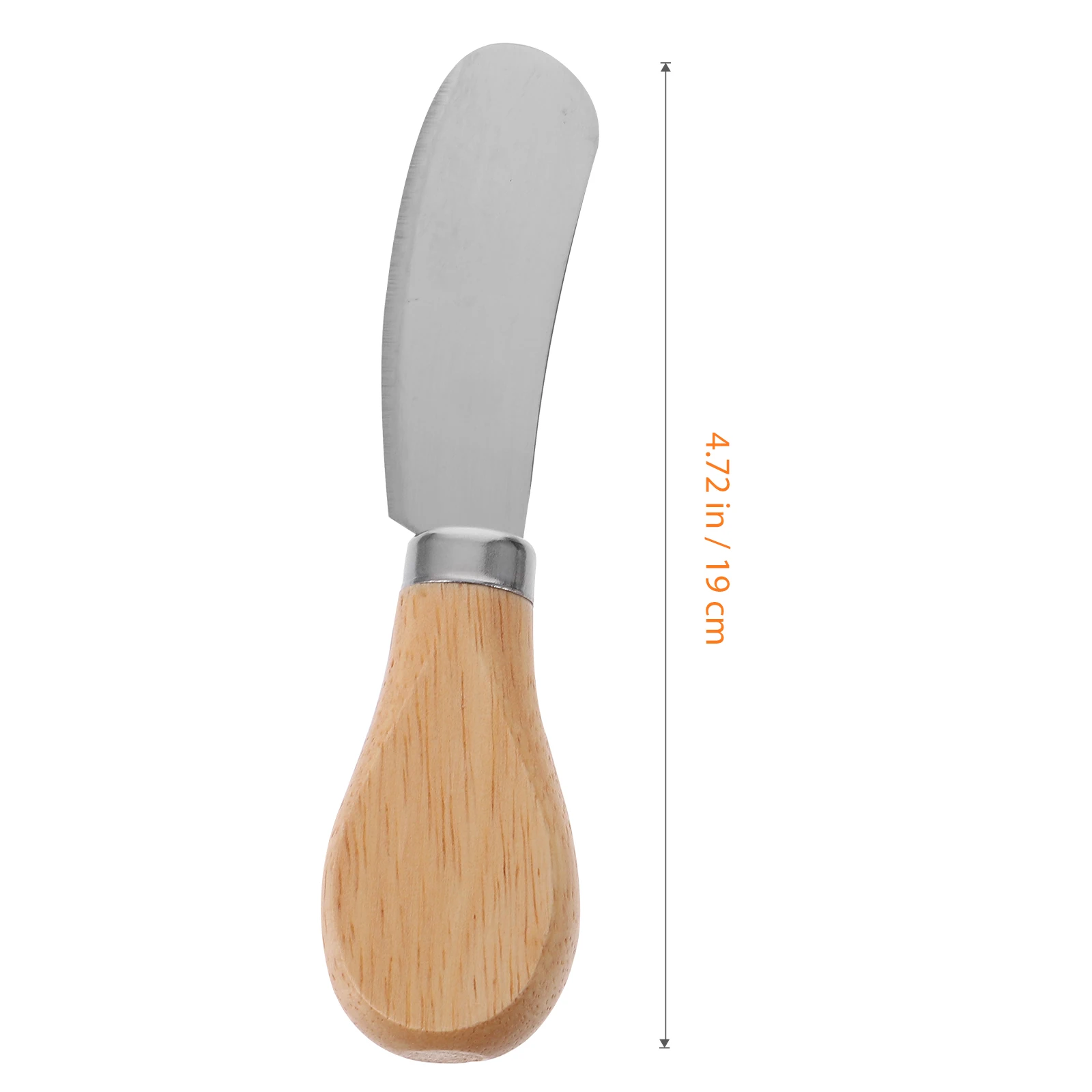 

6 Pcs Stainless Steel Wood H Butter Cream Knives Straight Butter Blades Kitchen Tools