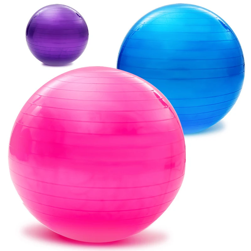 

Customizable Eco-friendly PVC 75cm Professional Grade Yoga Gym Ball With Air Pump