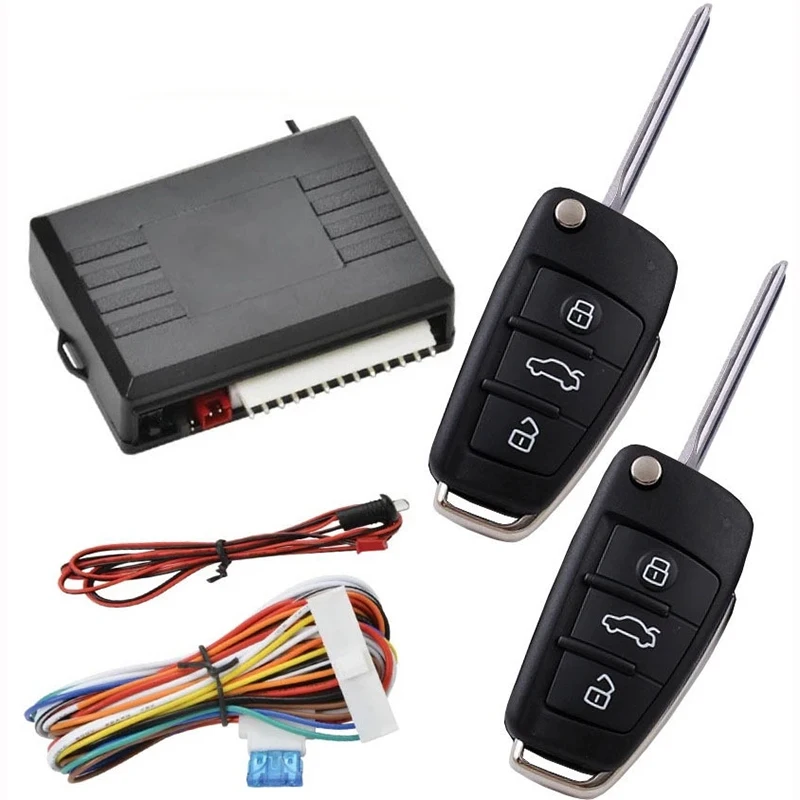 Centralized Lock Keyless Entry System Central Locking Car Alarm Accessories Door Windows Remote Control Trunk Key DIY Universal