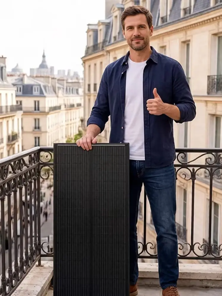 RVPOZWER 100W 18BB Starre Solarmodule mit schwarzem Rahmen, N-Typ Solarzellen, 23,2% hoher Wirkungsgrad für Haus, Wohnmobil, Wohnung, Schule, Outdoor-Camping, netzunabhängige Stromversorgung