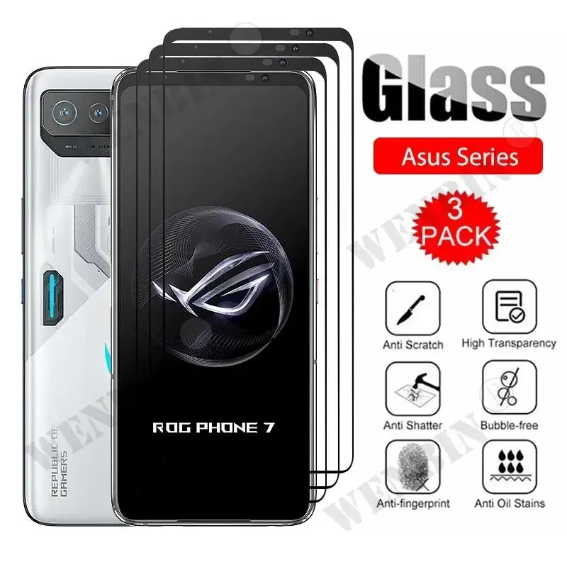 3 stuks 9HD schermbeschermer volledig beschermend glas voor Asus ROG telefoon 9 8 7 6 Pro Zenfone 11 10 9 8 7 schermbeschermer