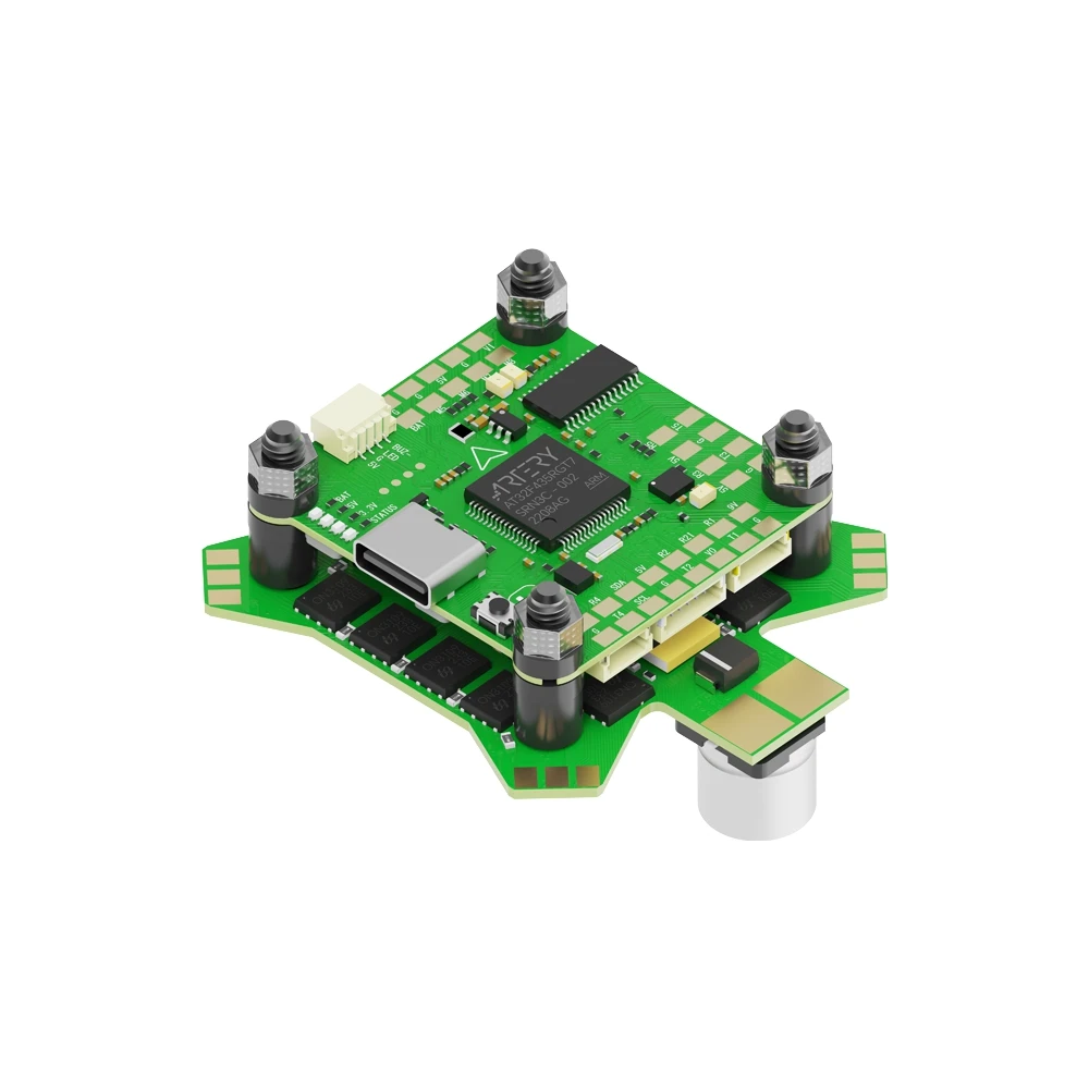 

iFlight BLITZ ATF435 55A 2-6S Стек с контроллером полета BLITZ ATF435 / BLITZ E55S 4-IN-1 2-6S ESC для FPV