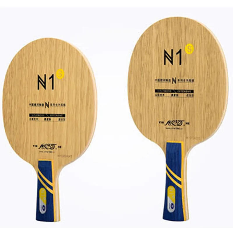 

Yinhe-Table Tennis Blade для детей, чистое дерево, тренировочная ракетка, весь раунд, хороший контроль, новый игрок, N-1S, N1S