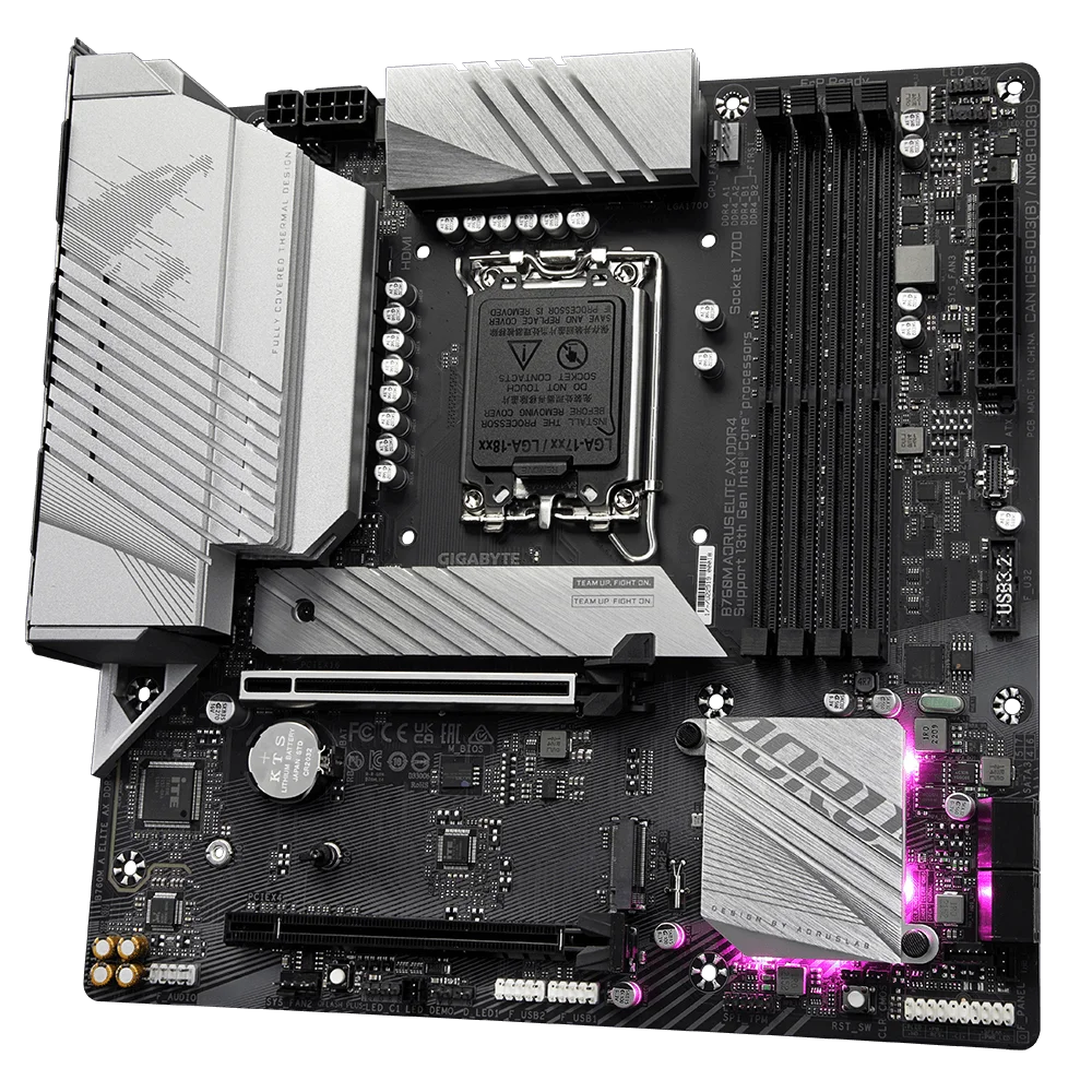 New B760M AORUS ELITE AX DDR4 LGA1700 Slot Dual DDR4 Ram Slot PCIE4.0 SSD B760 DDR4 Motherboard Gaming Support 13th CPU