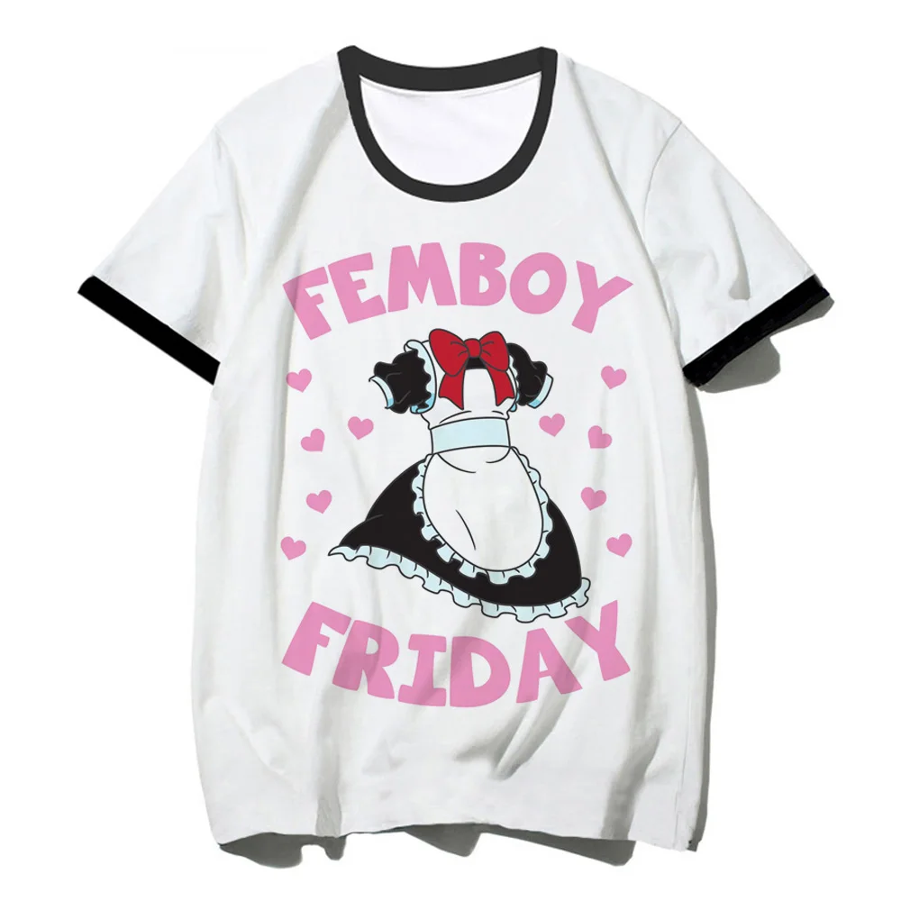 Femboy Tee women manga streetwear summer t-shirts female streetwear clothes