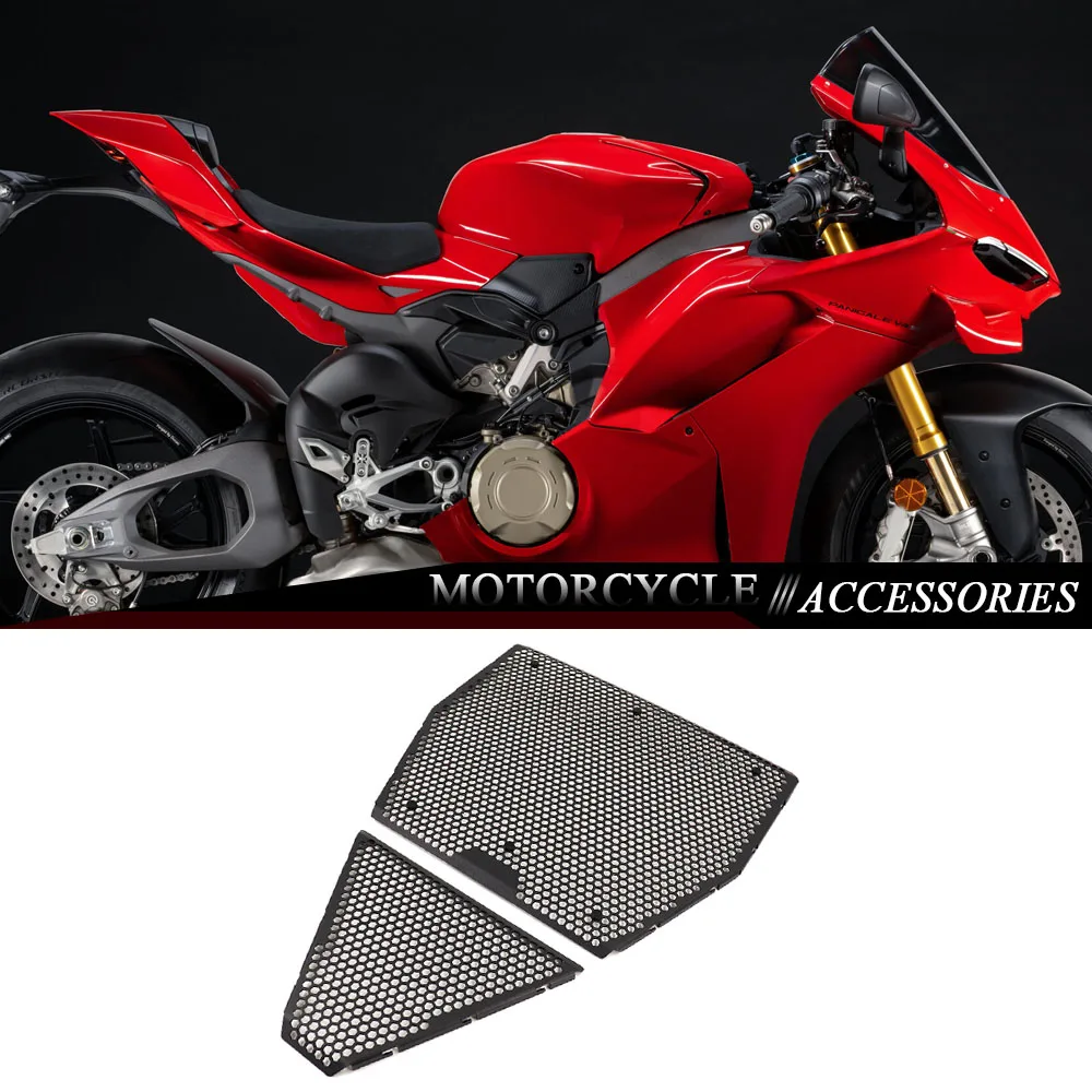 

For Ducati Panigale V4 V4S 2025 2026 PANIGALE V4S V4 New Motorcycle Radiator Grille Guard Cover Oil Cooler Guard Protector Grill