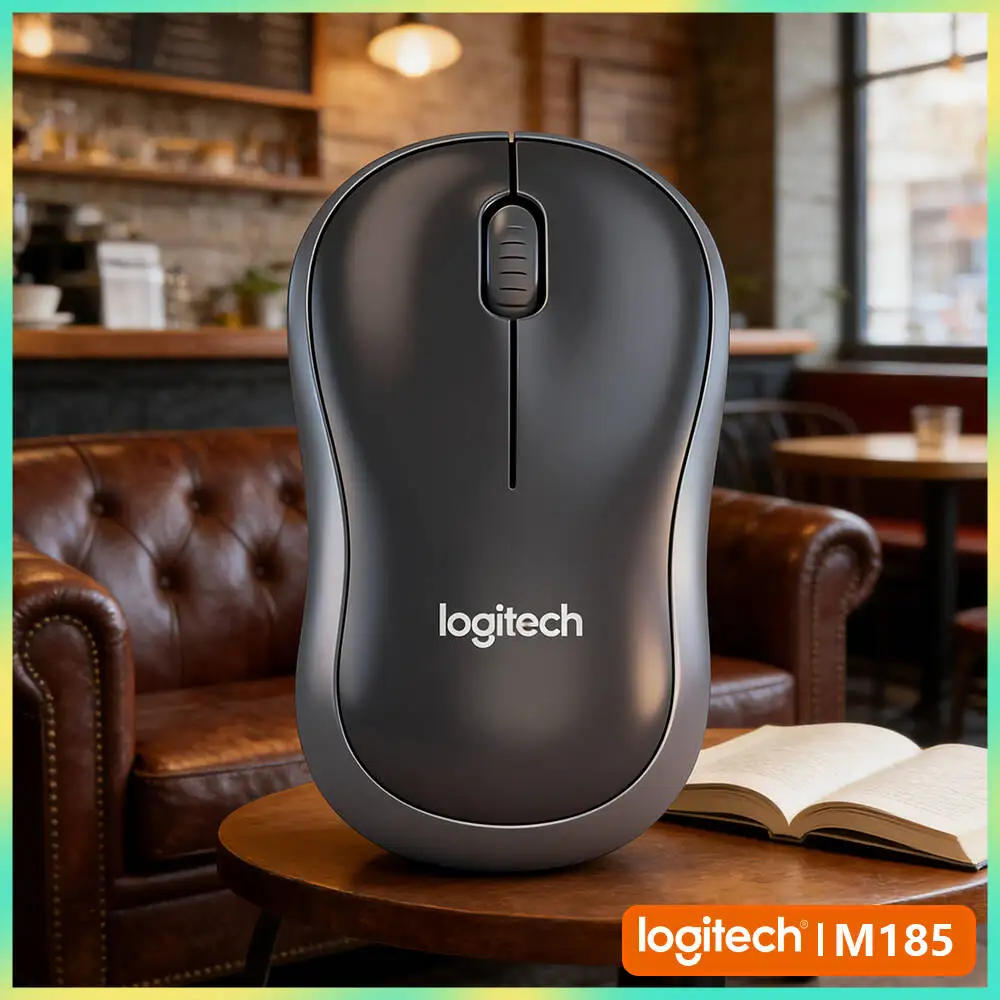 Logitech M185 Tablet PC Laptop Mouse 1000 DPI Precise Control Auto-Sleep Energy-Saving 1 AA Battery 12-Month Life Office Tool