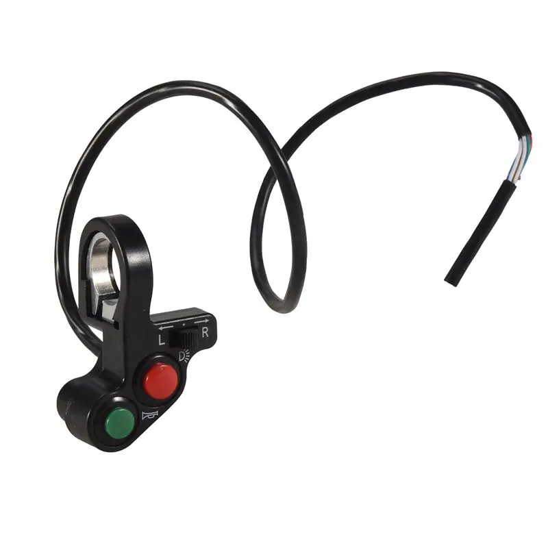 Professional Motorcycle Handlebar Switch Electric Bike Scooter Horn Turn Signals On/Off Button Light Switch