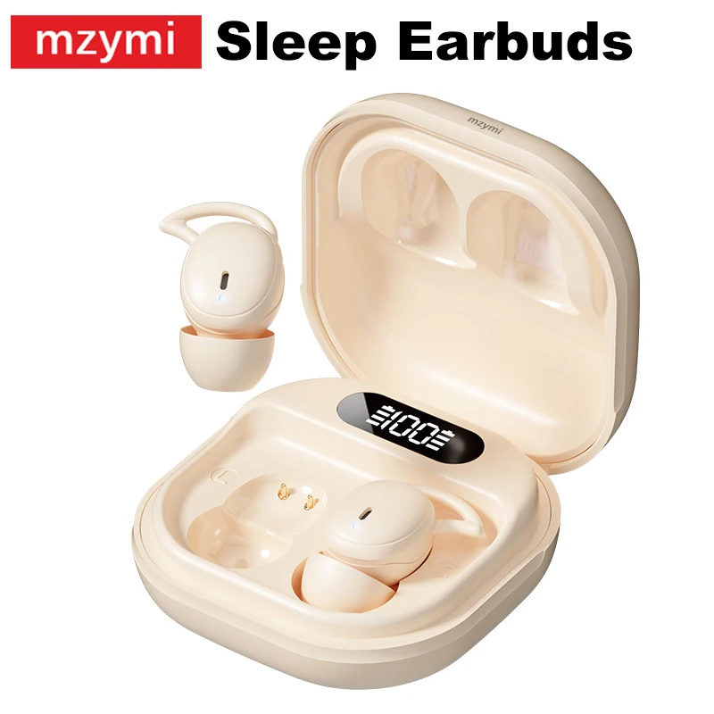 

mzymi M72 In Ear Sleep Earbuds Wireless Headphones Bluetooth Earphone LED Digital Display Silicone Earplugs Headset For XIAOMI