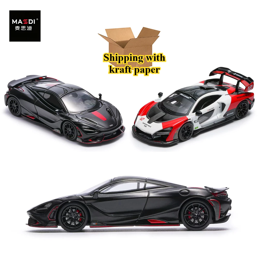 

Masdi 1:64 Mclaren Senna 765LT GTR12 MCL1110 Car Special Edition Sports Car Alloy Miniature Diecast Ornament Collection Car Gift