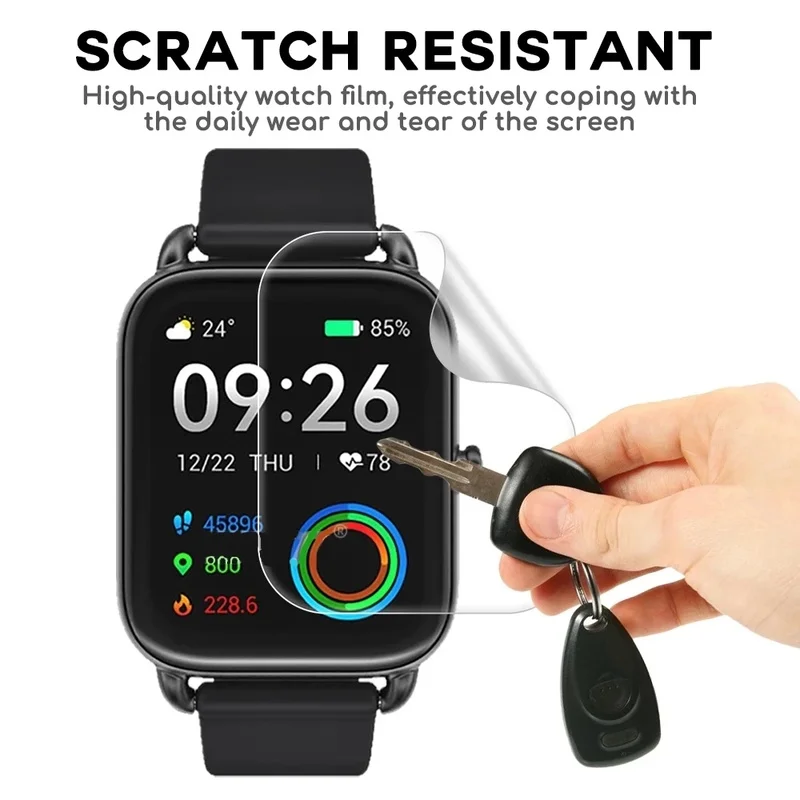 Voor haylou rs4 plus/rs4 screenprotector krasbestendige 9d zachte hydrogel film voor haylou rs4 + smart watch accessoires