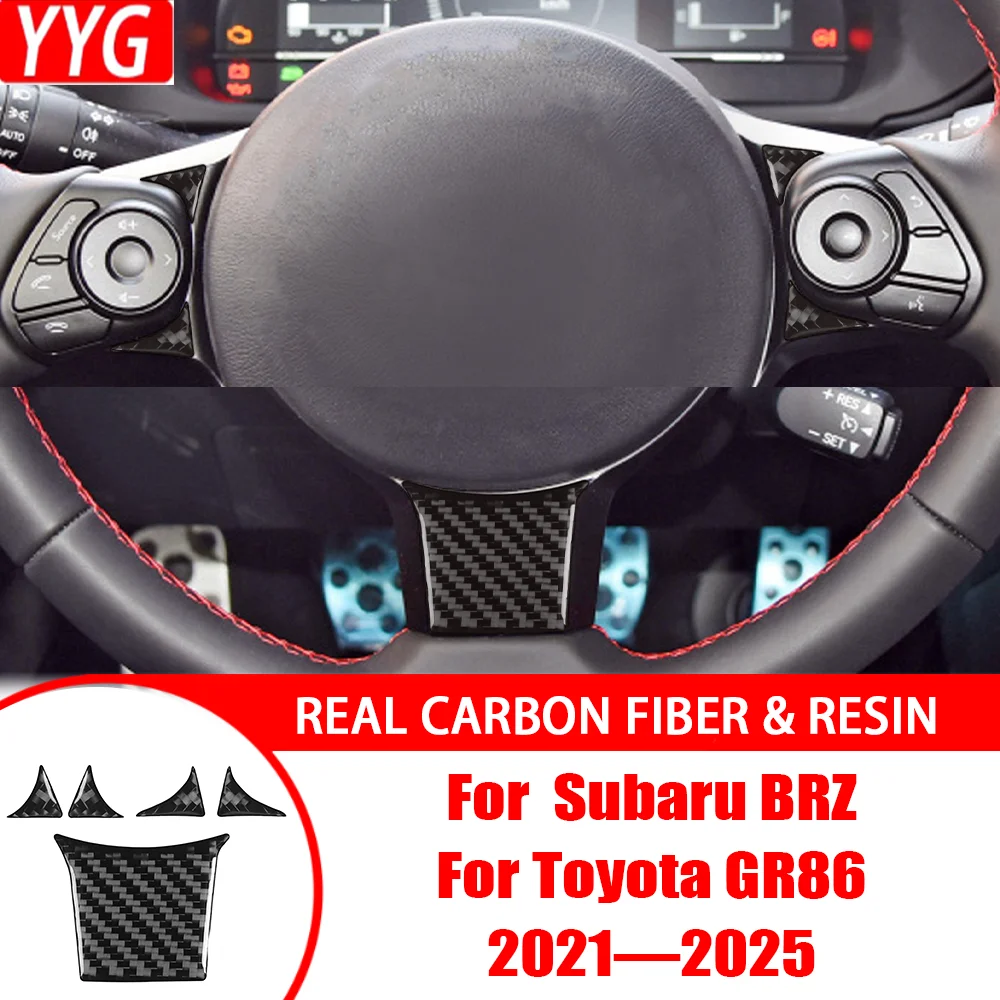 

For Subaru BRZ/ For Toyota GR86 2021-up Carbon Fiber Decal Car Driving Buttons Interior Decorative Stickers