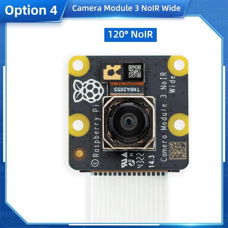 Raspberry Pi Kameramodul 3 IMX708 Autofokus 75 ° /120 ° FOV Hochdetaillierte optionale optionale NoIR-Version für Pi 4B 3B+ 3B