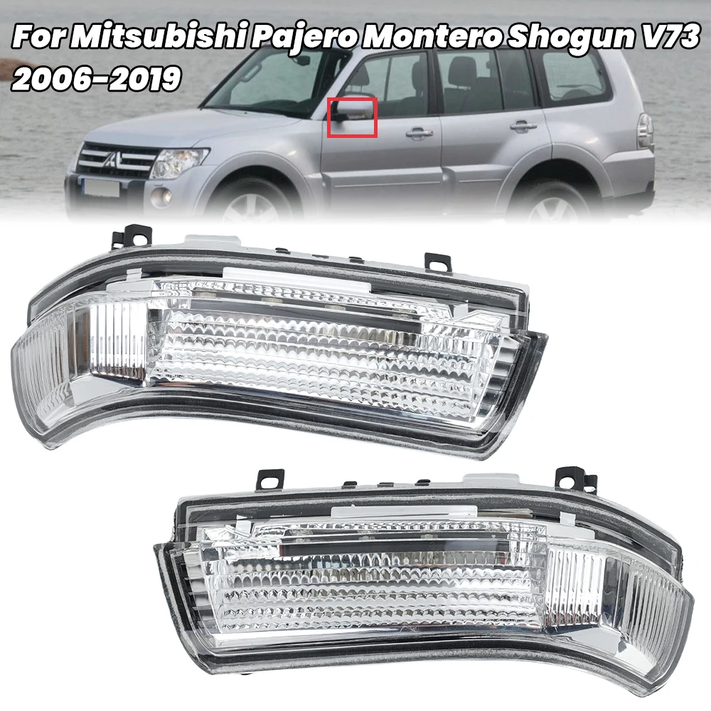 Side Rearview Mirror Light For Mitsubishi Pajero Montero Shogun V73 V77 V93 V97 2006-2019  Rearview Mirror Light Car Accessories