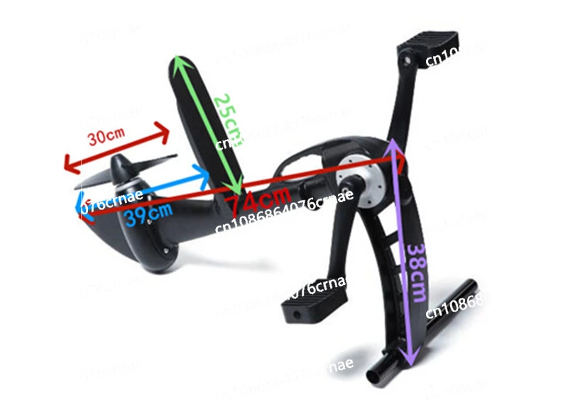 Kayak Pedal Power System with Propeller