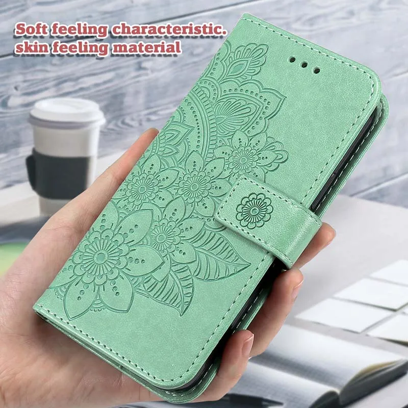 Leather Case For Vivo V21 V 21 V21E 3D Flower Flip Wallet Stand Book Funda for Vivo iQOO Z3 iQOOZ3 5G Phone Cover Back Coque