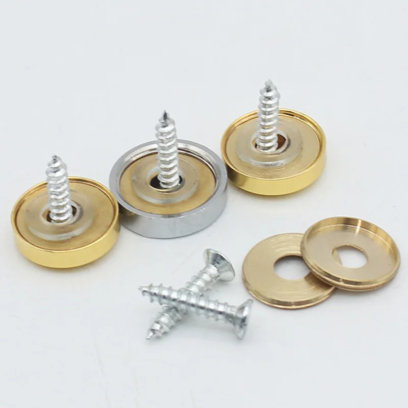 1-4pcs 10-25mm Billboard Decoration Nails Glass Fastener Mirror Fixing Screw Stainless Steel Screw Cover Furniture GlassHardware