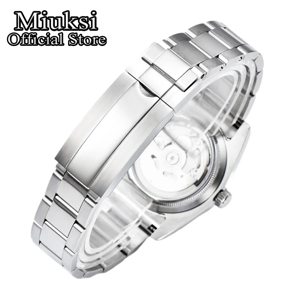 Miuksi Personalization NH35 36mm 39mm Mechanical Watch Fit NH35 Movement Automatic Sapphire Waterproof Wristwatch