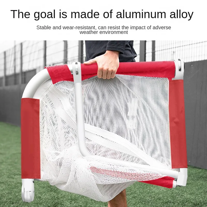 

Прочная портативная квадратная футбольная сетка для тренировок на открытом воздухе, складные переносные футбольные ворота