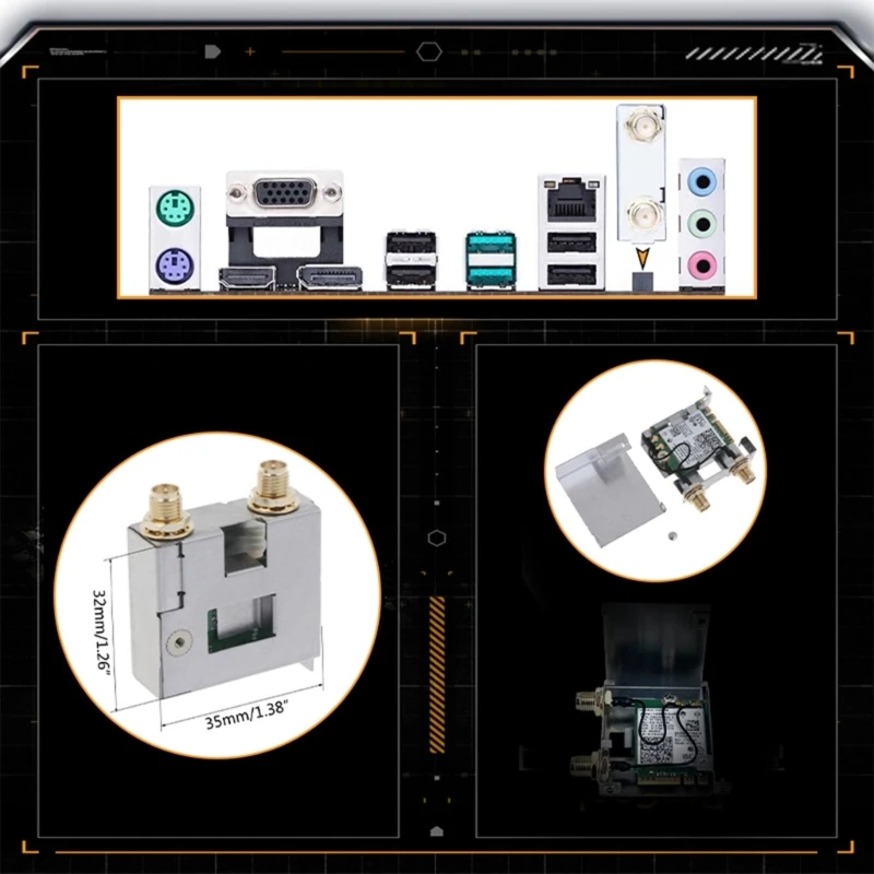 미니 PCI-E 와이파이 카드, 블루투스 호환 5.2 무선 어댑터, 와이파이 6E AX210NGW, 드롭쉽