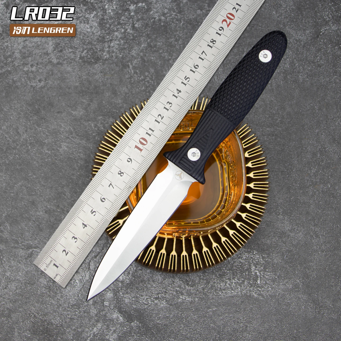 LENGREN A32 Fixed Blade Knife,  Full Tang 14C28N Steel Outdoor Camping, Fishing Tools,for Survival and EDC Best Fruit Knives