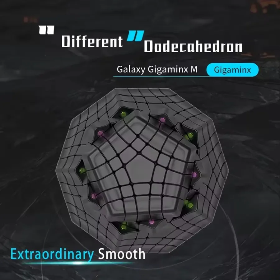 [JudyCube] Diansheng Galaxy Gigaminx magnétique 5x5 Megaminx M Cube magnétique magique Cube de vitesse dodécaèdre hétéromorphe