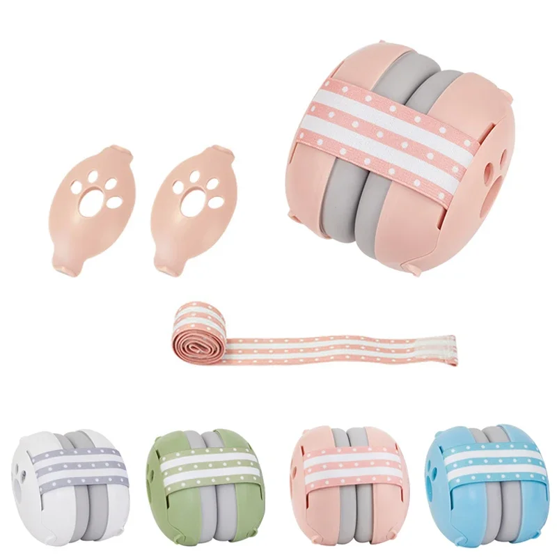 Proteção auricular do bebê para bebês, crianças, redução de ruído Earmuffs, contra danos auditivos, melhora o sono