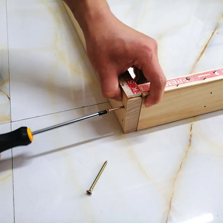 Marco de Tufting para alfombra, tachuelas de madera, fácil de montar, con soporte de hilo