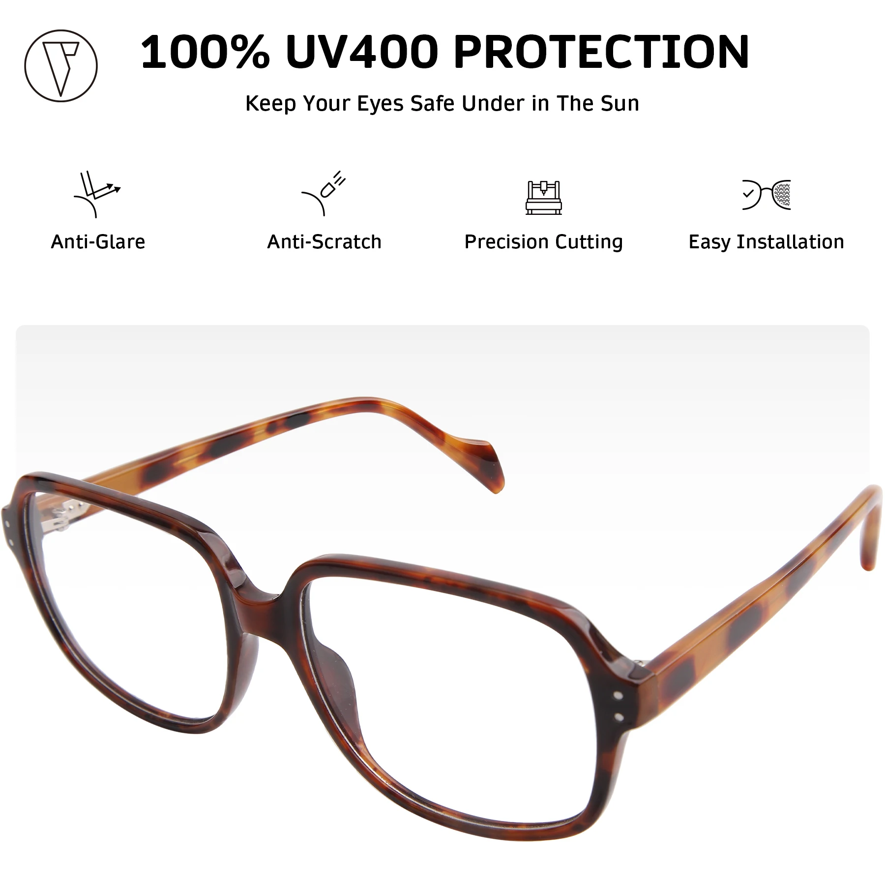 نظارات شمسية/نظارات طبية مخصصة من ONDEX، عدسات مستقطبة أنيقة UV400، عدسة فوتوكروميك، طاقة شخصية-1.00 إلى-8.50