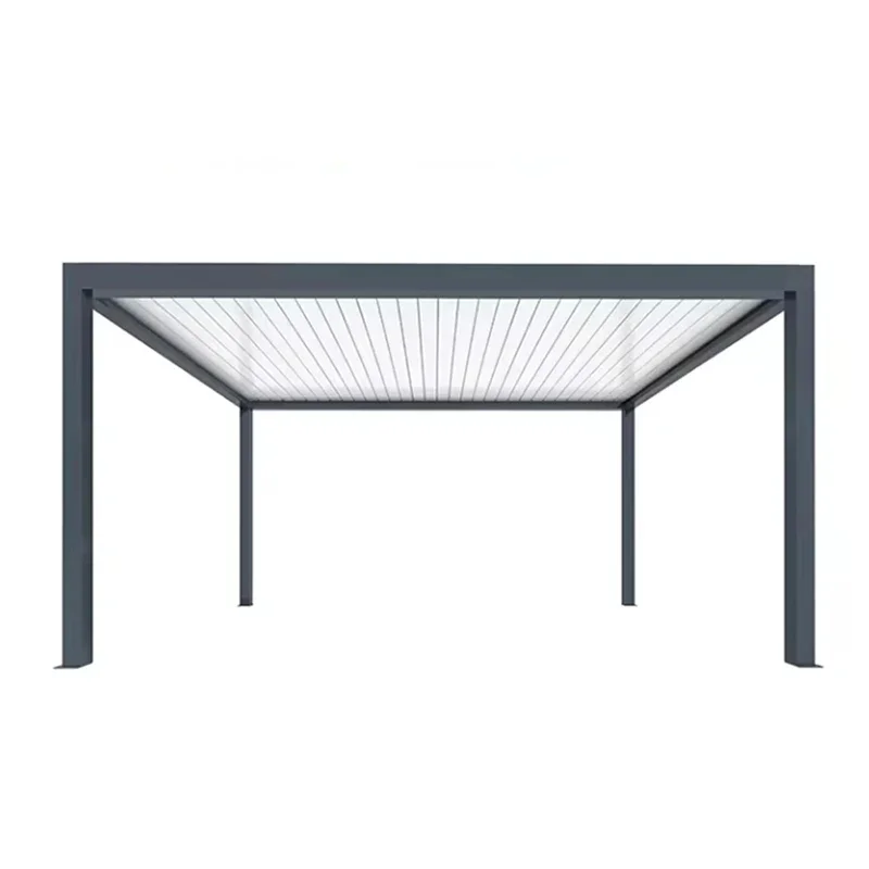 #   l Muebles de villa de jardín al aire libre de lujo modernos Pérgola de aluminio Gazebo motorizado Toldo retráctil 6x6