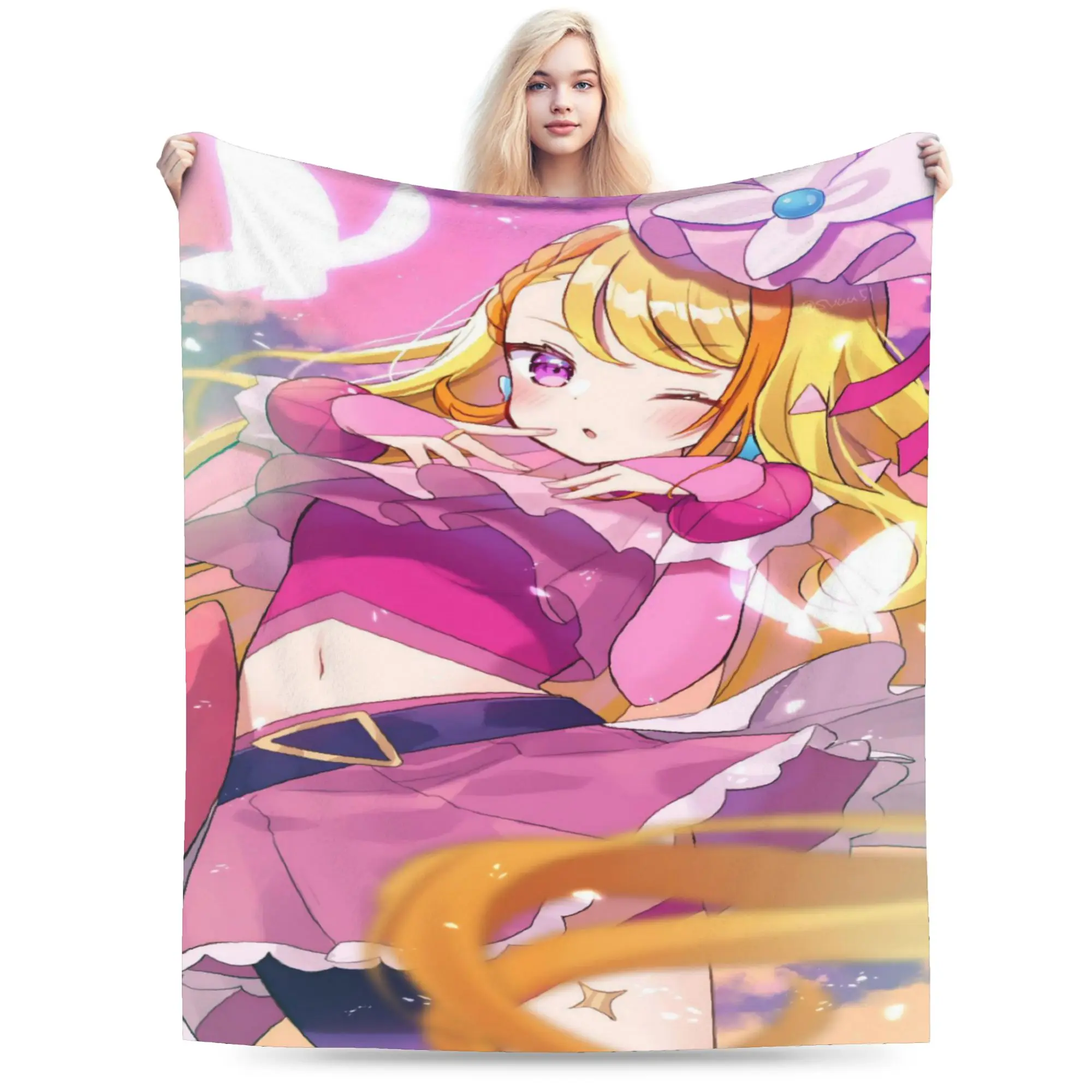 Soaring Sky Pretty Cure Accessories Blankets Lightweight Thin Velvet  Throw Blankets Comfortable Quilt