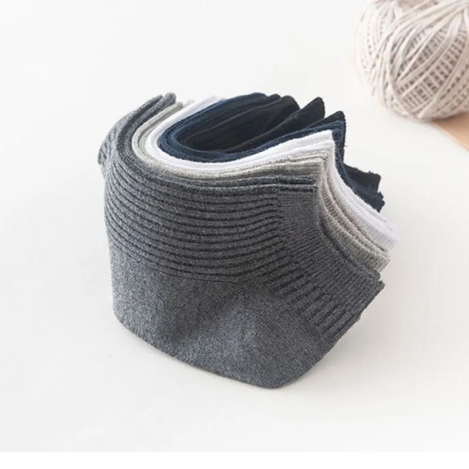 5 Pairs 1 Lot Men Women Socks Cotton Unisex Ankle Socks 1 Pack Set Solid Color Short Cotton Low Cut Sock White Black Calcetines