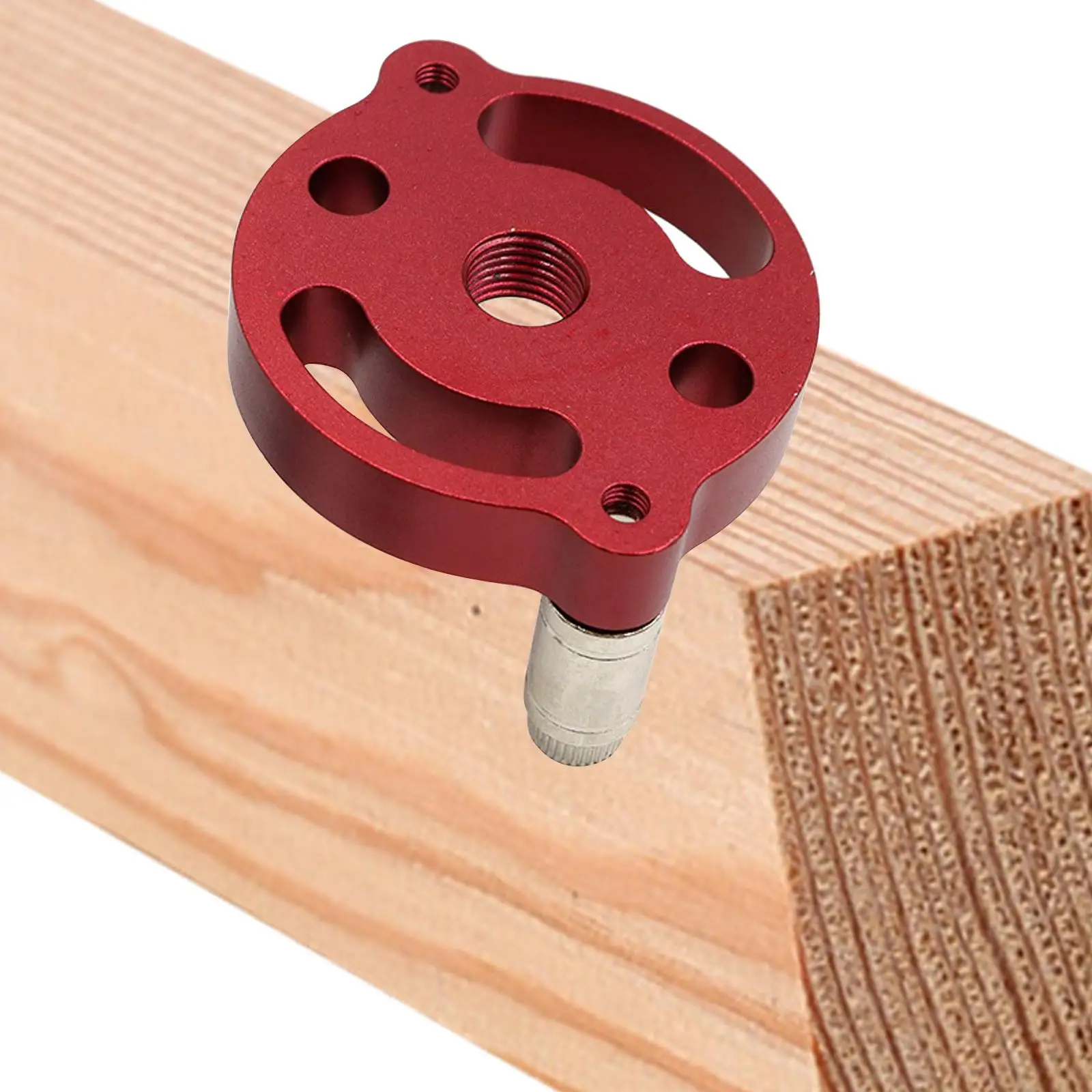 

Vertical Pocket Hole Punch , Self Centering Drill Guide Kit, Stainless Steel Dowel Drill Joinery Kit, DIY Woodworking Hand Tool