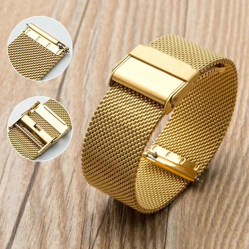 0,6 mm Mesh-Uhrenarmband für Seiko DW Stahl-Milanese-Band 12 13 14 15 16 17 18 19 20 21 22 24 mm Universelle Passform für Männer und Frauen – Detail 6