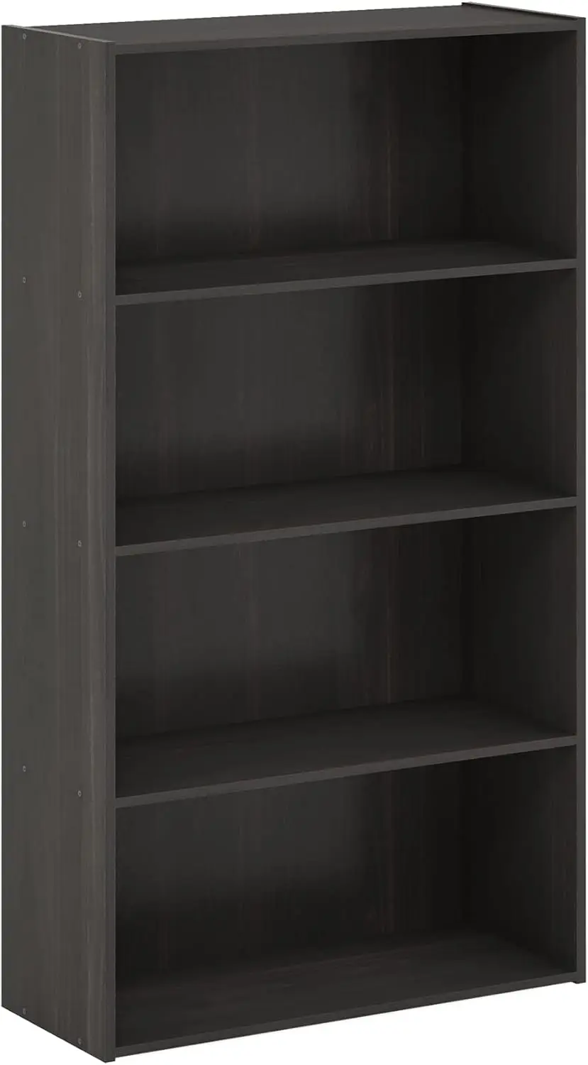 

Furinno Pasir 4-Tier Bookcase / Bookshelf / Storage Shelves, Espresso