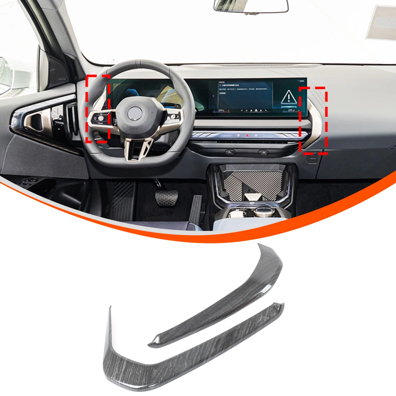 

ABS Carbon Fiber Dashboard trim strip For 2025 BMW X3 Interior Car Accessories