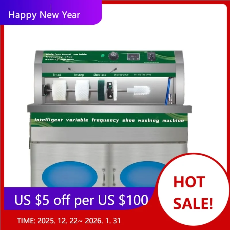 

【Заводская】Автоматическая машина для мытья обуви из нержавеющей стали. Электрический пароочиститель и процесс очистки и сушки холодной воды.