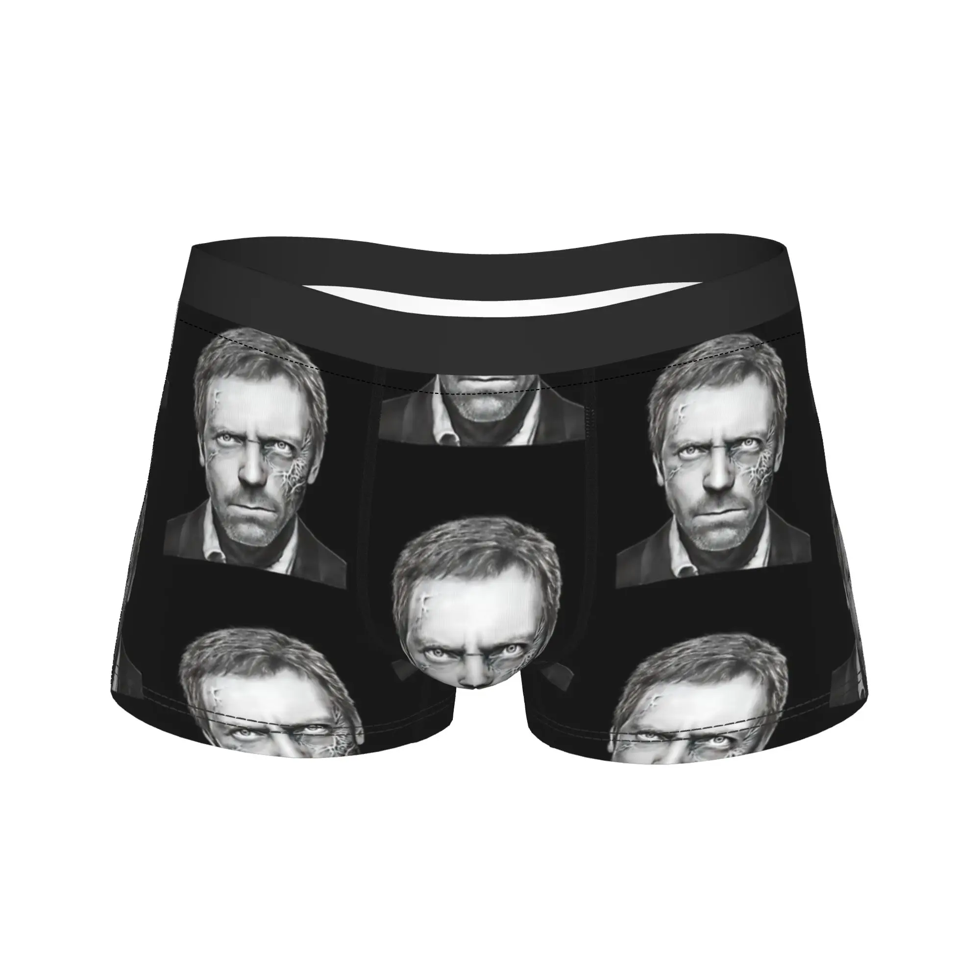 

Dr. Gregory House Vintage Underwear Classic Underpants Pattern Shorts Briefs For Man Pouch Plus Size Boxer Shorts