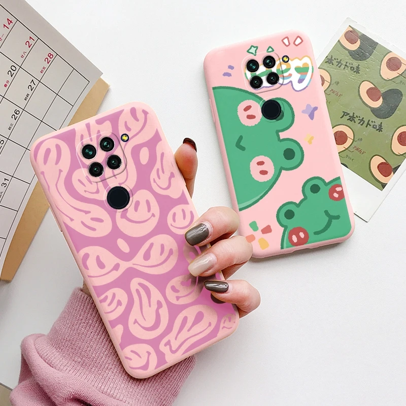 Funda de teléfono de mármol con diseño de rana, dinosaurio, flor, amor, para Xiaomi, Redmi Note 9, 9S Pro, Max, Poco M2 Pro, protección trasera a prueba de golpes