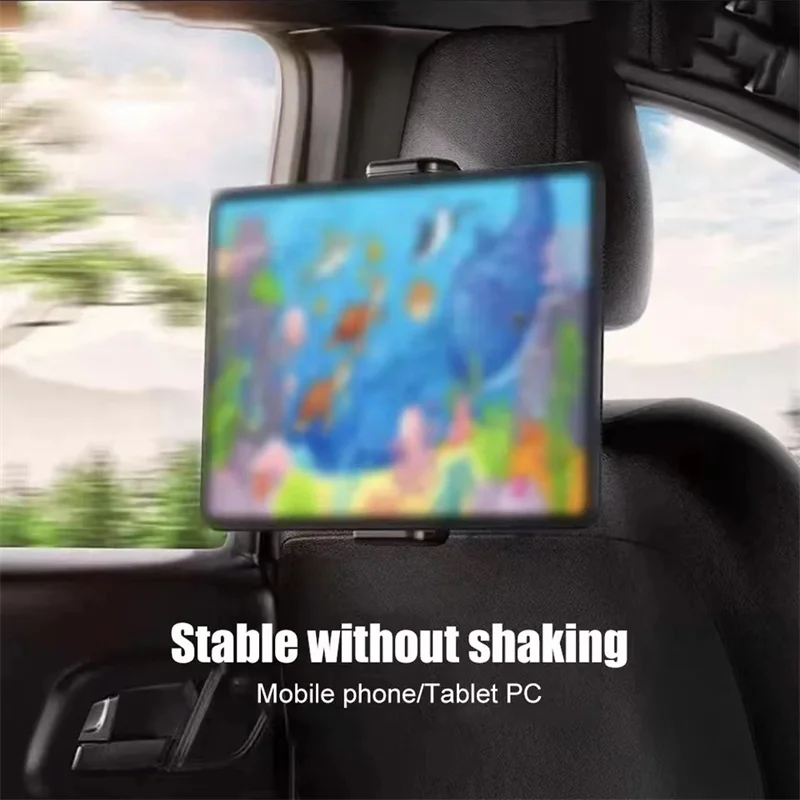 Tablet Holder Car Back Seat For Samsung Xiaomi Pad 6 iPad 12.9 Backseat Vehicle Cradle Sand In-vehicle Pillow Cushion Bracket