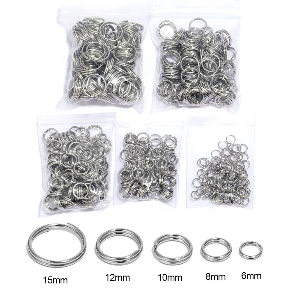 Jewellery Split Stainless Jump Chain Steel Making for 100Pcs