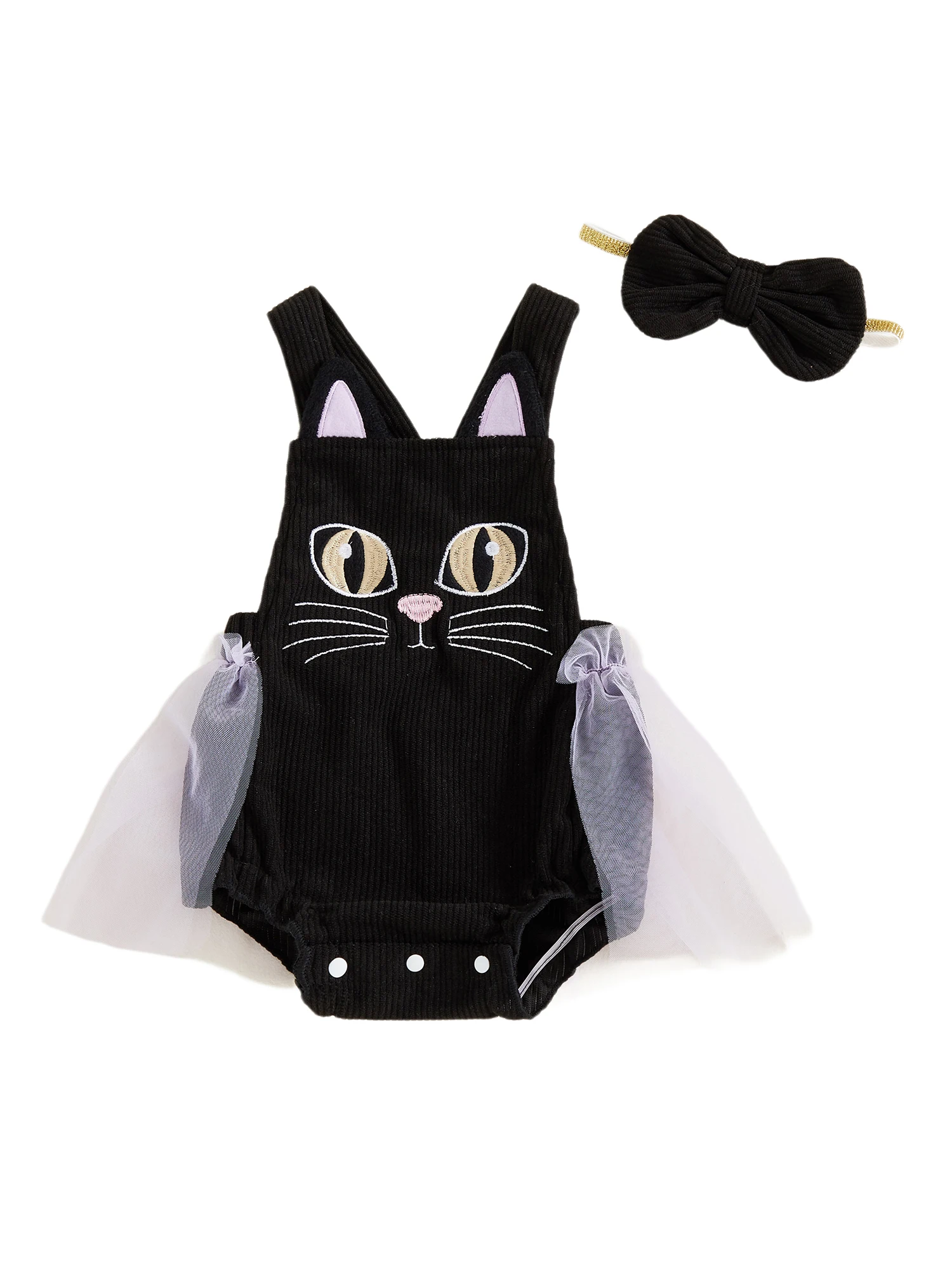 

Baby Girl Halloween Costume Pumpkin Spider Witch Tutu Dress with Headband Set for Newborn Infant Toddler Party Outfit