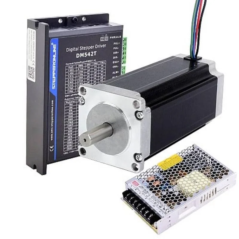 1Shaft Kit 3Nm425oz. Nema 23Stepper Motor+ 1.0 - 4.2A 20 - 50VDCStepper Driver DM542T+Switching Power Supply LRS - 150 - 36,