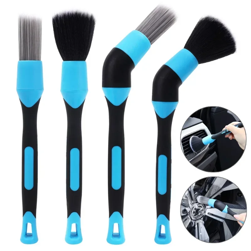 

Universal Car Interior Detail Cleaning Brush 6 Styles Elbow Sweeping Tools Dashboard Air Outlet Wheel Rim Washing Brushes